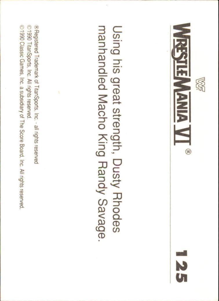 A8495- 1990 Classic WWF History of WrestleMania -You Pick- 15+ FREE US SHIP - Picture 185 of 221