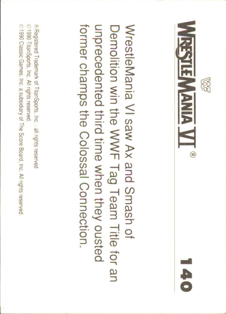 A8495- 1990 Classic WWF History of WrestleMania -You Pick- 15+ FREE US SHIP - Picture 205 of 221