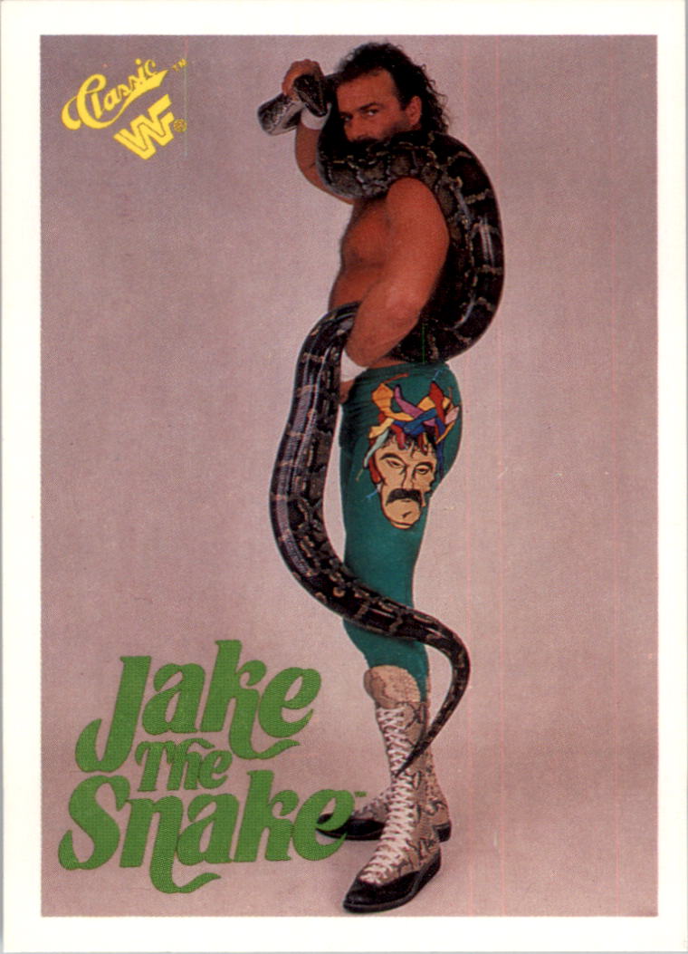 1990 Classic WWF #7 Jake The Snake Roberts - NM-MT - GamesandCards