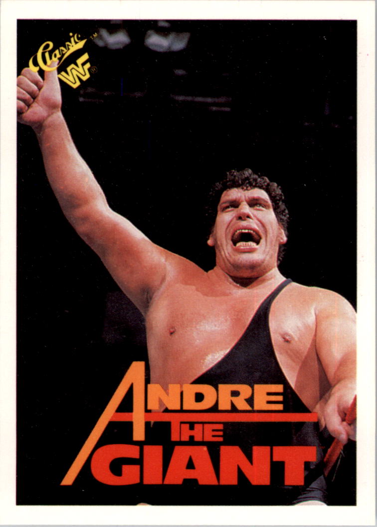 1990 Classic WWF 10 Andre The Giant NM MT Card Warehouse 1990 Classic WWF 10 Andre The Giant NM MT Card Warehouse