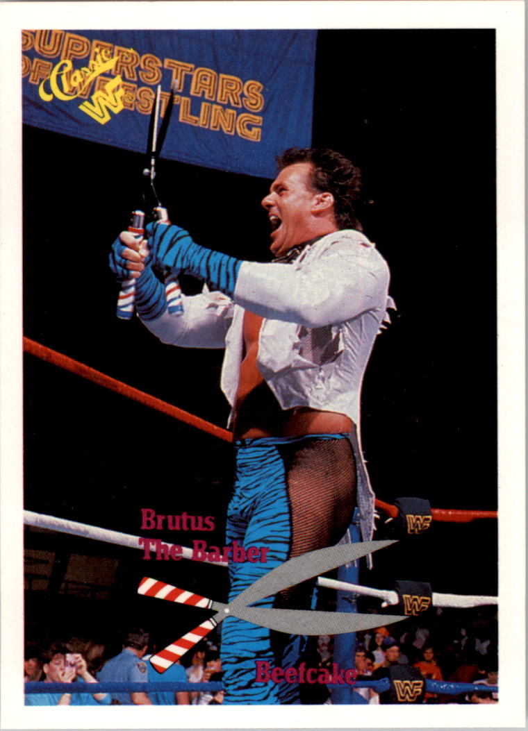 スポーツ BRUTUS THE BARBER BEEFCAKE 1990 Classic WWF #68 Brutus The Barber Beefcake - NM-MT | eBay