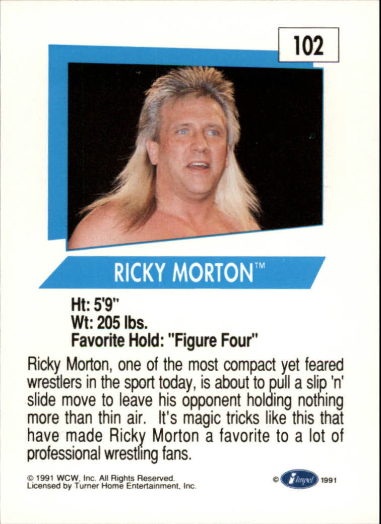 1991 Impel WCW #102 Ricky Morton back image