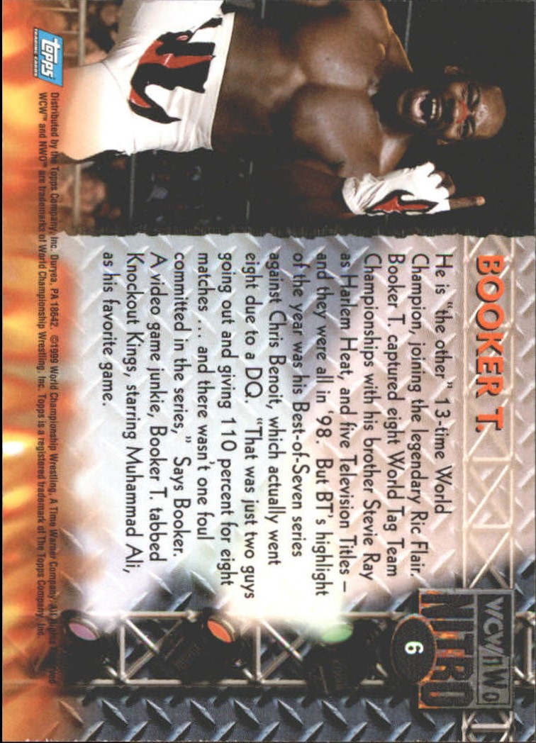 1999 Topps WCW/nWo Nitro #6 Booker T. back image
