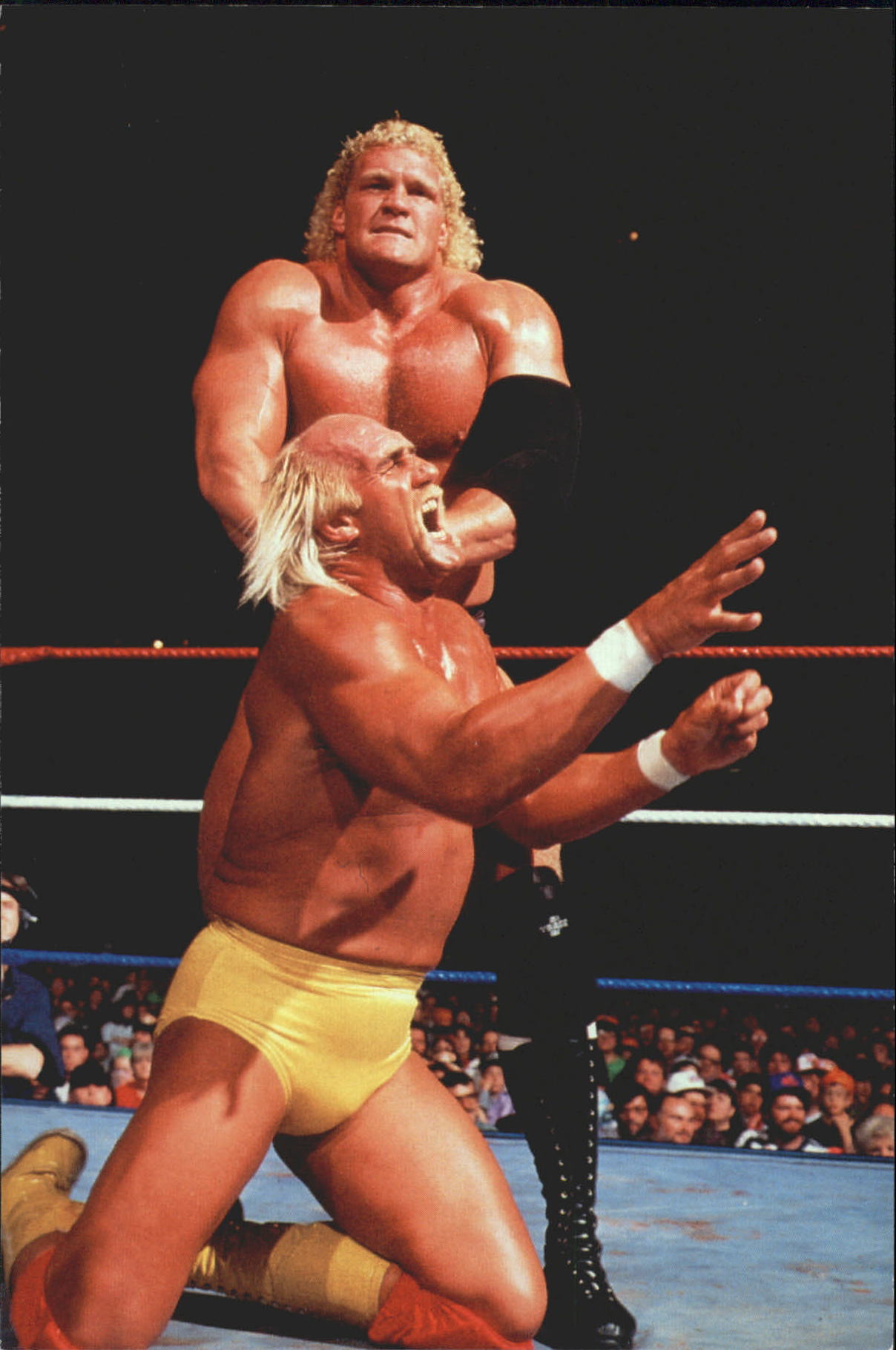1999 Comic Images WWF WrestleMania Live 4 X 6 #13 Hulk Hogan/Sid Justice