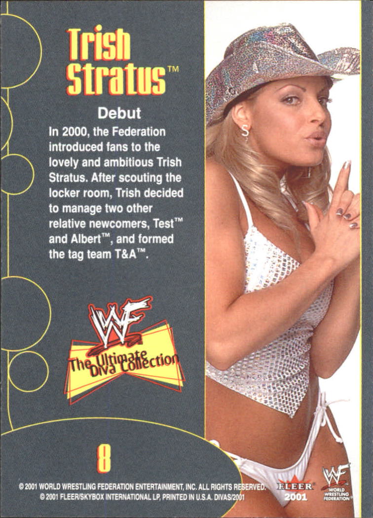 IVORY WWF WWE DIVA 2001 FLEER RING WORN ACCESSORIES COSTUME CARD 