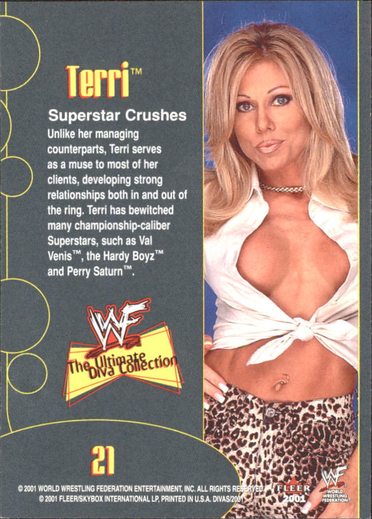 2001 Fleer WWF The Ultimate Diva Collection #21 Terri RC back image