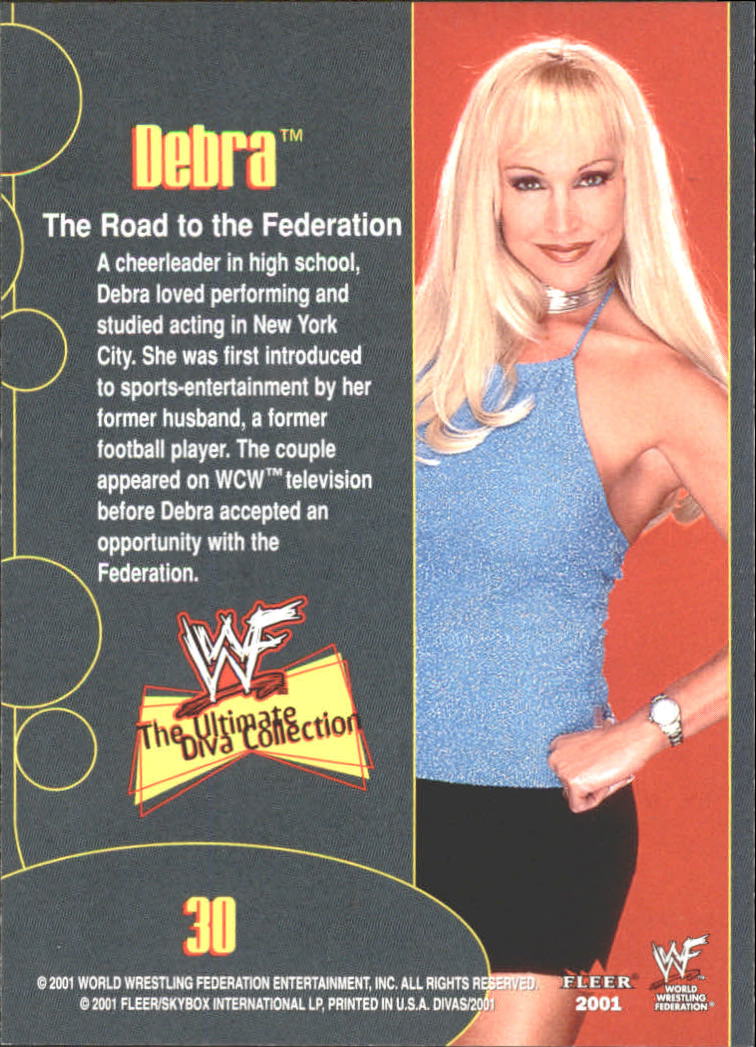 2001 Fleer WWF The Ultimate Diva Collection #30 Debra back image