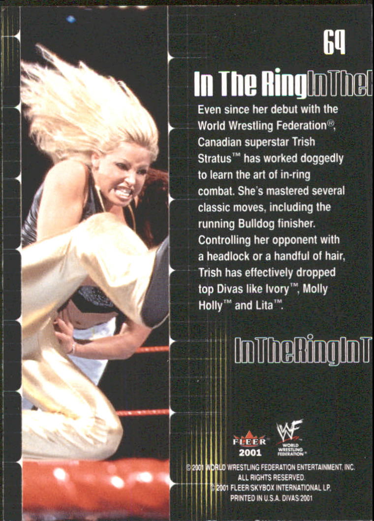 2001 Fleer WWF The Ultimate Diva Collection #69 Trish Stratus ITR back image