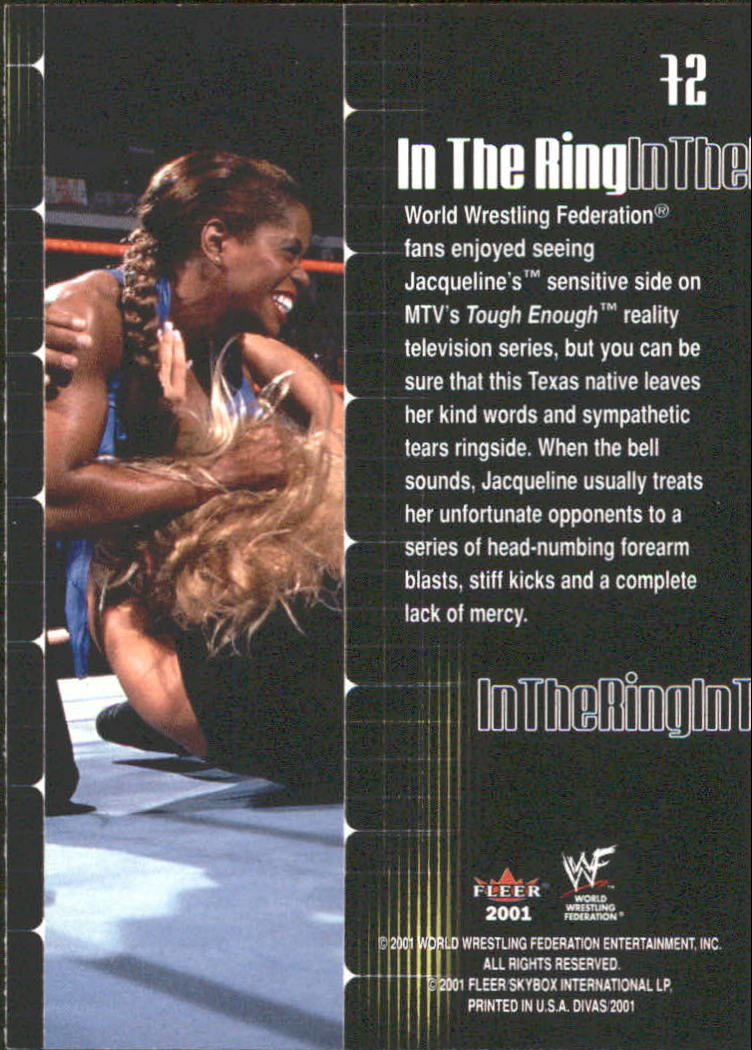 2001 Fleer WWF The Ultimate Diva Collection #72 Jacqueline ITR back image