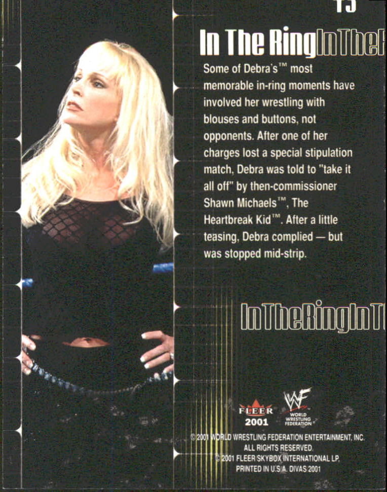 A6913- 2001 Fleer WWF The Ultimate Diva Collection -You Pick- 15+ FREE US SHIP