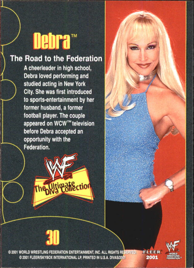 2001 Fleer WWF The Ultimate Diva Collection Gold #30 Debra back image