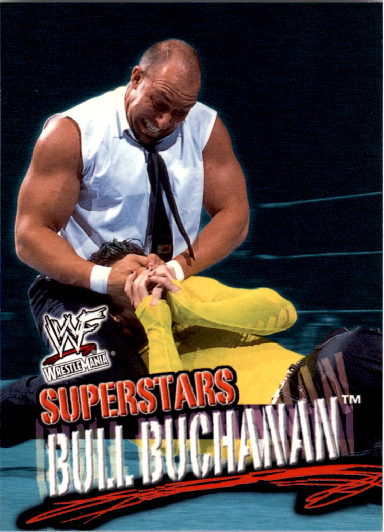 2001 Fleer WWF WrestleMania #27 Bull Buchanan RC