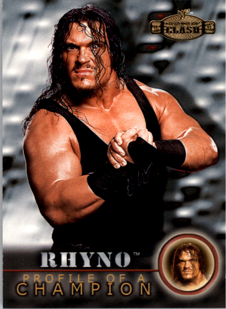2001 Fleer WWF Championship Clash #77 Rhyno PC