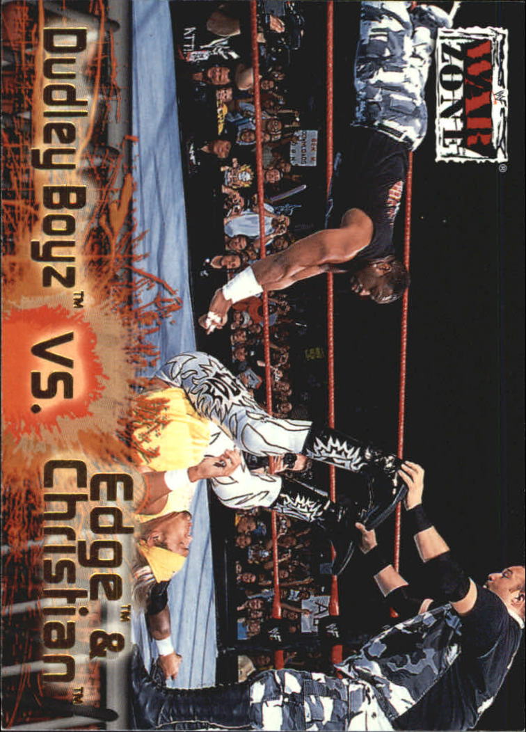 2001 Fleer WWF Raw Is War #65 Dudley Boyz vs. Edge & Christian WZ