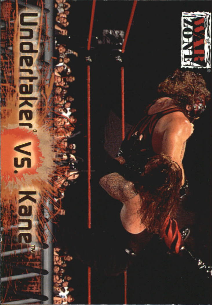 2001 Fleer WWF Raw Is War #78 Undertaker vs. Kane WZ