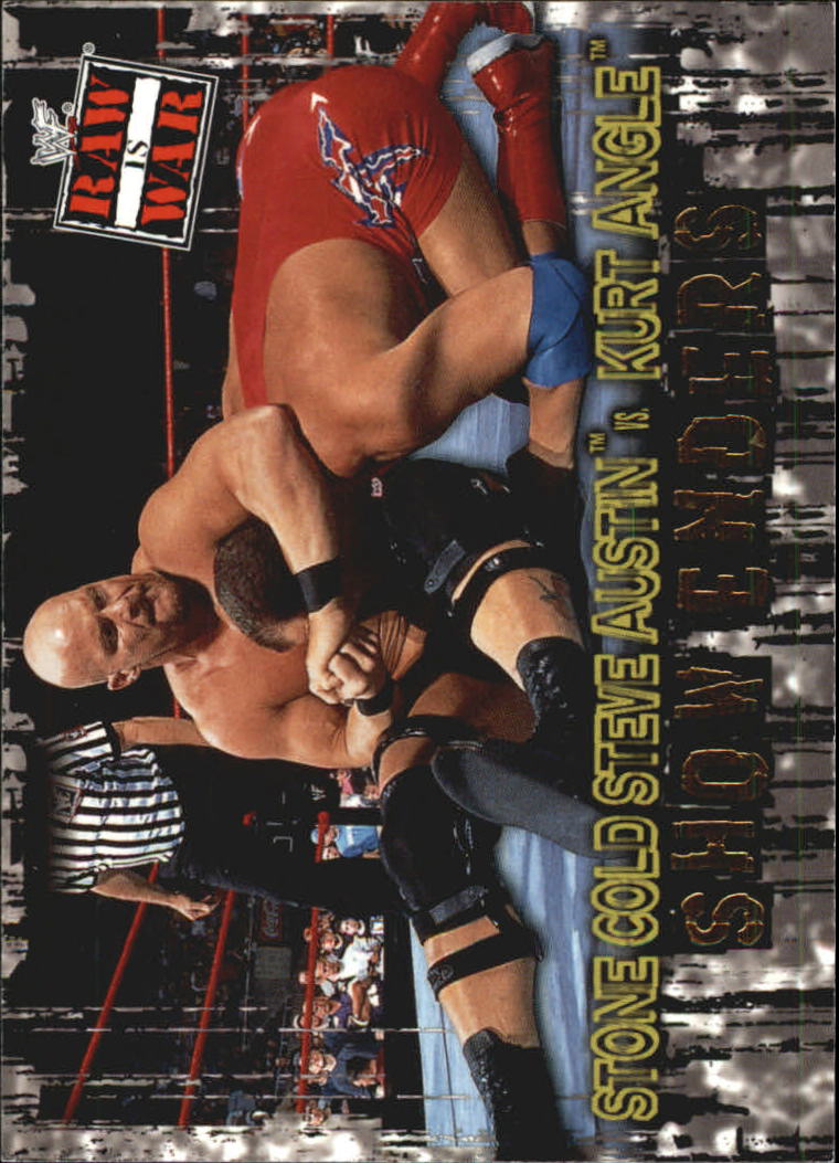 2001 Fleer WWF Raw Is War #90 Stone Cold Steve Austin vs. Kurt Angle SE