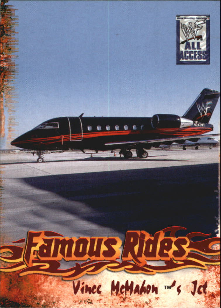 2002 Fleer WWF All Access Famous Rides #FR6 Vince McMahon's Jet