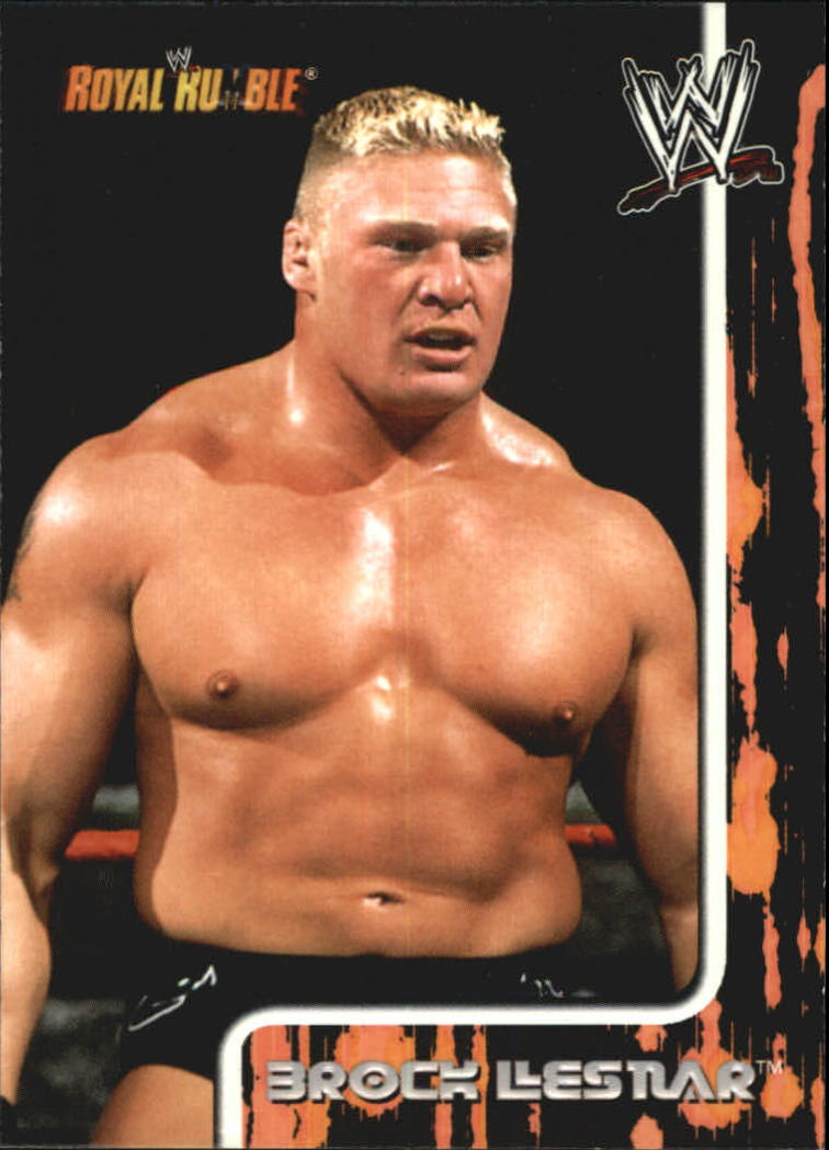 2002 Fleer WWE Royal Rumble #4 Brock Lesnar RC