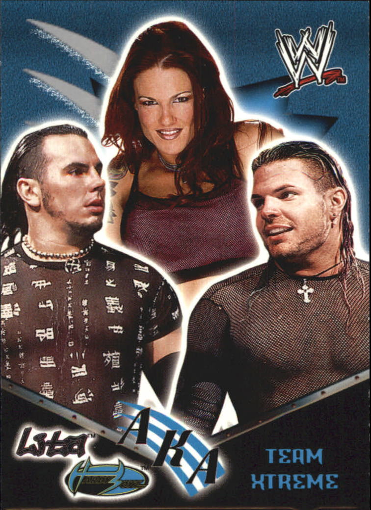 2002 Fleer WWE Royal Rumble #90 J.Hardy/M.Hardy/Lita AKA