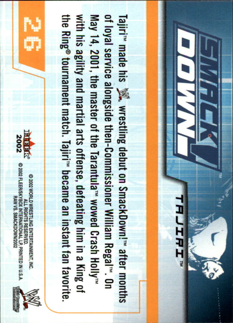 B5829- 2002 Fleer Wwe Raw Vs.Smackdown 1-90 + Einsätze -du Pick- 15 + Kostenlose - Bild 43 von 178