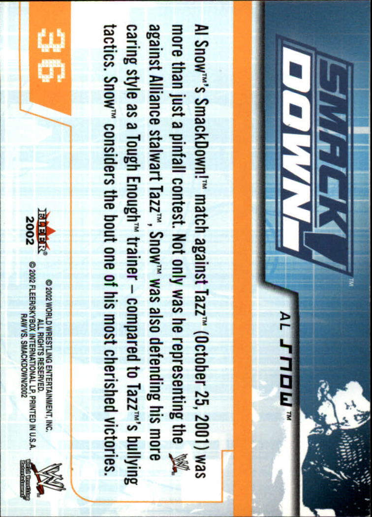 B5829- 2002 Fleer Wwe Raw Vs.Smackdown 1-90 + Einsätze -du Pick- 15 + Kostenlose - Bild 63 von 178