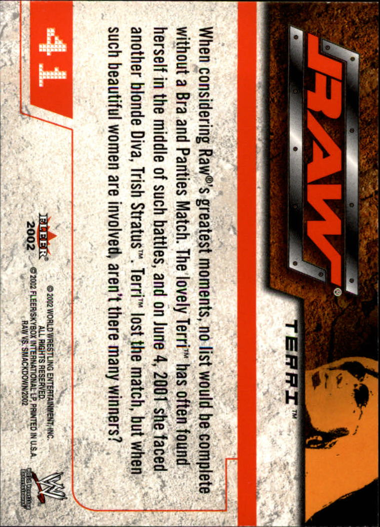B5829- 2002 Fleer Wwe Raw Vs.Smackdown 1-90 + Einsätze -du Pick- 15 + Kostenlose - Bild 73 von 178