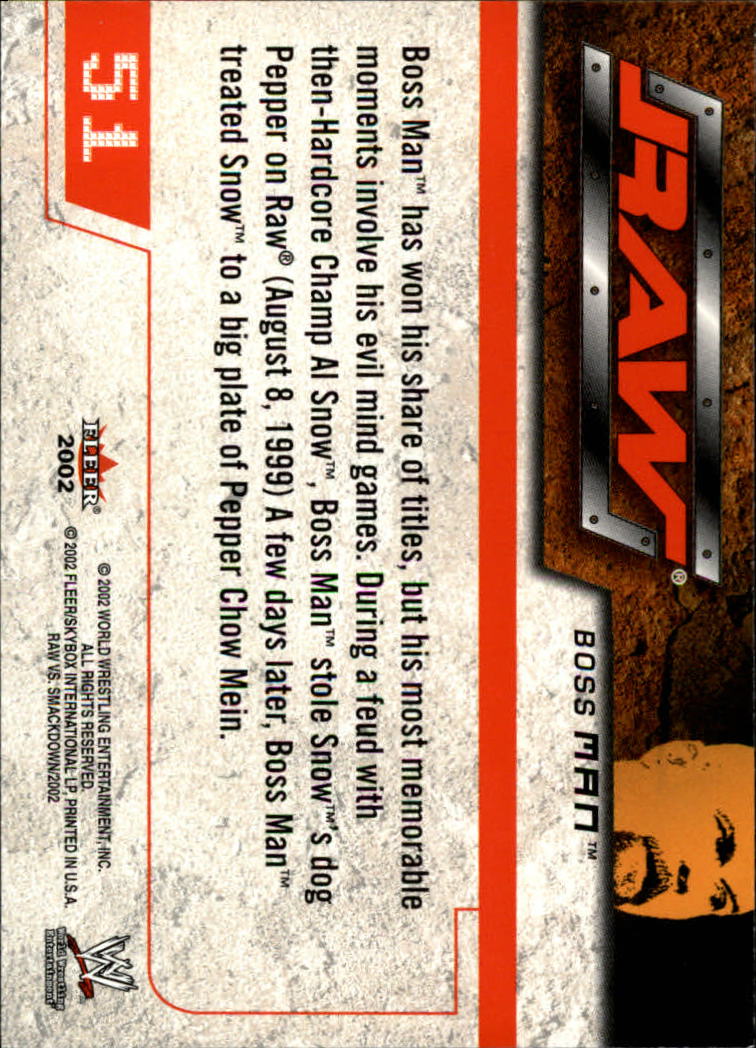 B5829- 2002 Fleer Wwe Raw Vs.Smackdown 1-90 + Einsätze -du Pick- 15 + Kostenlose - Bild 93 von 178