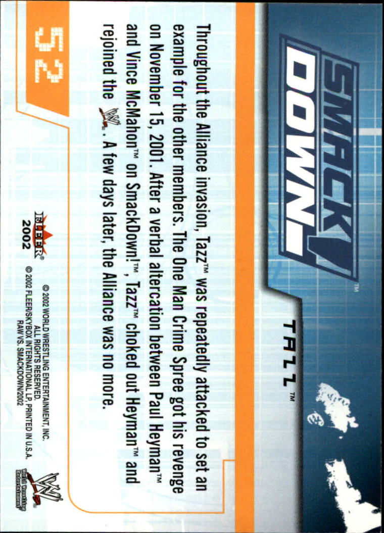 B5829- 2002 Fleer Wwe Raw Vs.Smackdown 1-90 + Einsätze -du Pick- 15 + Kostenlose - Bild 95 von 178