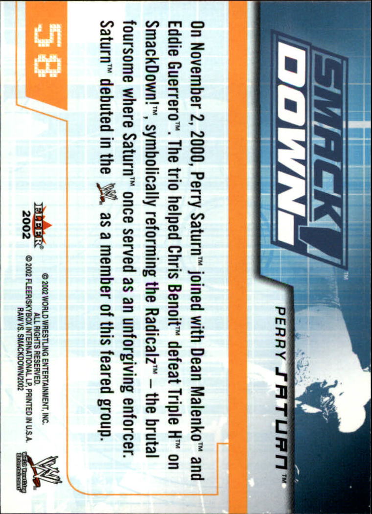 B5829- 2002 Fleer Wwe Raw Vs.Smackdown 1-90 + Einsätze -du Pick- 15 + Kostenlose - Bild 107 von 178
