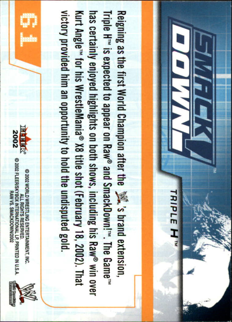 B5829- 2002 Fleer Wwe Raw Vs.Smackdown 1-90 + Einsätze -du Pick- 15 + Kostenlose - Bild 113 von 178