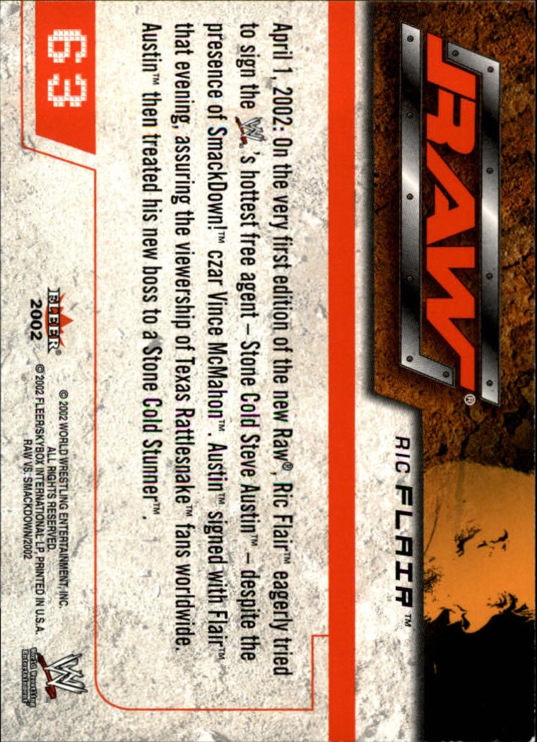 B5829- 2002 Fleer Wwe Raw Vs.Smackdown 1-90 + Einsätze -du Pick- 15 + Kostenlose - Bild 117 von 178
