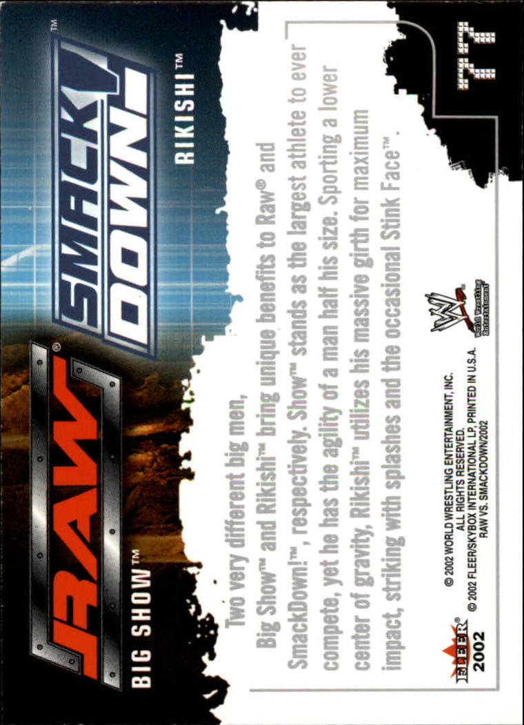 B5829- 2002 Fleer Wwe Raw Vs.Smackdown 1-90 + Einsätze -du Pick- 15 + Kostenlose - Bild 145 von 178