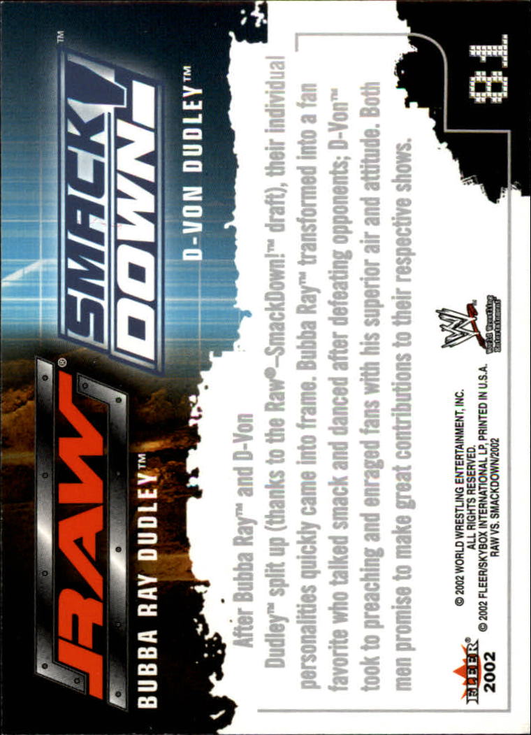 B5829- 2002 Fleer Wwe Raw Vs.Smackdown 1-90 + Einsätze -du Pick- 15 + Kostenlose - Bild 153 von 178