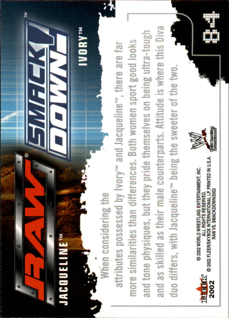 B5829- 2002 Fleer Wwe Raw Vs.Smackdown 1-90 + Einsätze -du Pick- 15 + Kostenlose - Bild 159 von 178