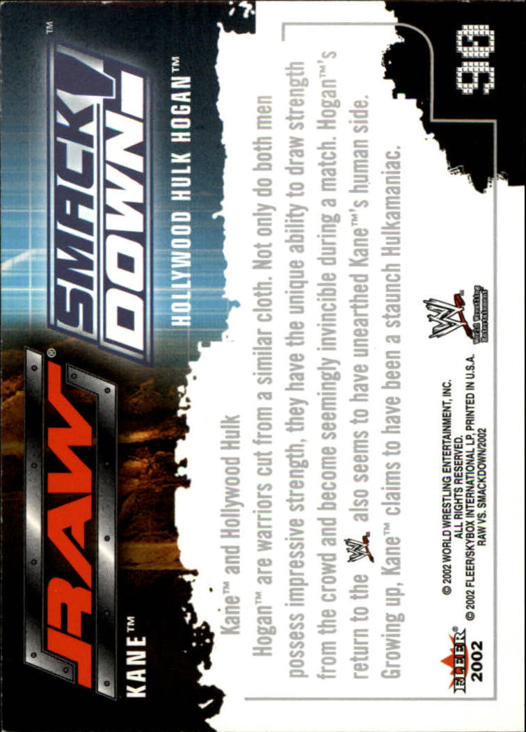 B5829- 2002 Fleer Wwe Raw Vs.Smackdown 1-90 + Einsätze -du Pick- 15 + Kostenlose - Bild 171 von 178