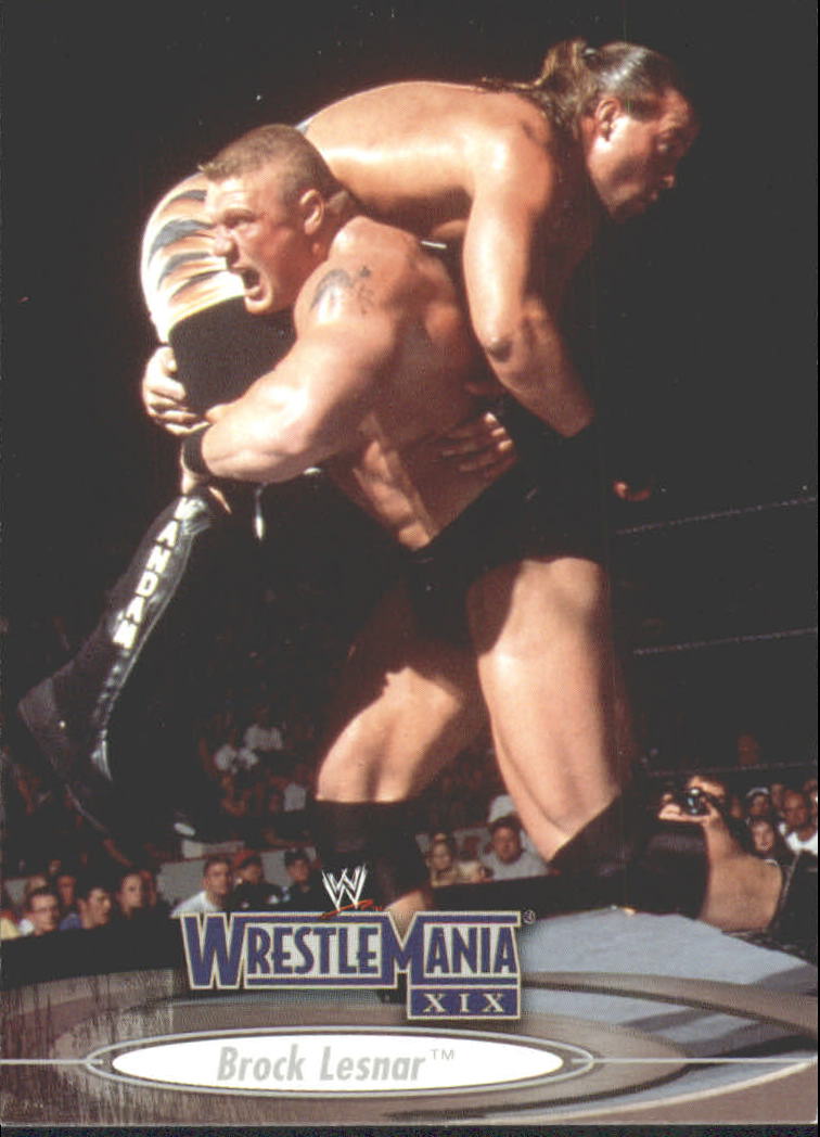 2003 Fleer WWE WrestleMania XIX #35 Brock Lesnar