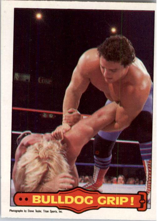 1985-86 O-Pee-Chee WWF Series 2 #38 Bulldog Grip!