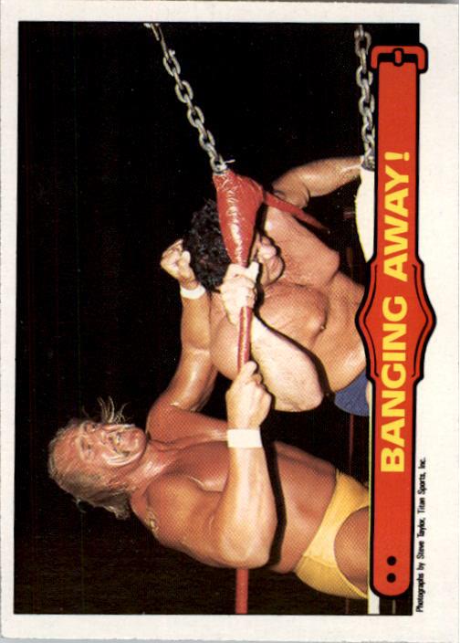 1985-86 O-Pee-Chee WWF Series 2 #51 Banging Away!