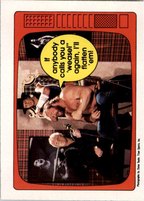 1985-86 O-Pee-Chee WWF Series 2 #65 If anybody calls you a 