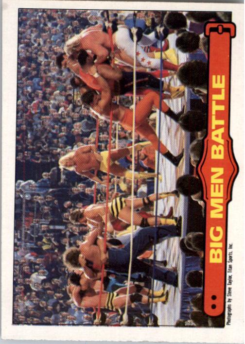 1985-86 O-Pee-Chee WWF Series 2 #68 Big Men Battle