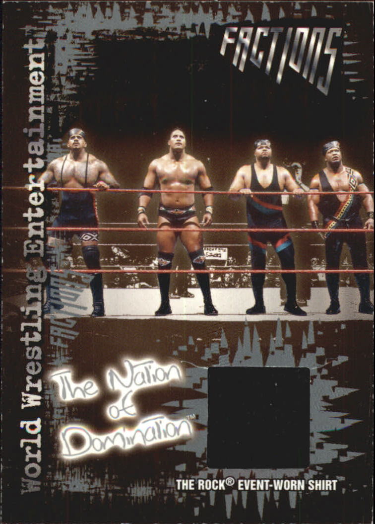 2002 Fleer WWE Royal Rumble Factions Memorabilia #NNO The Rock/Shirt
