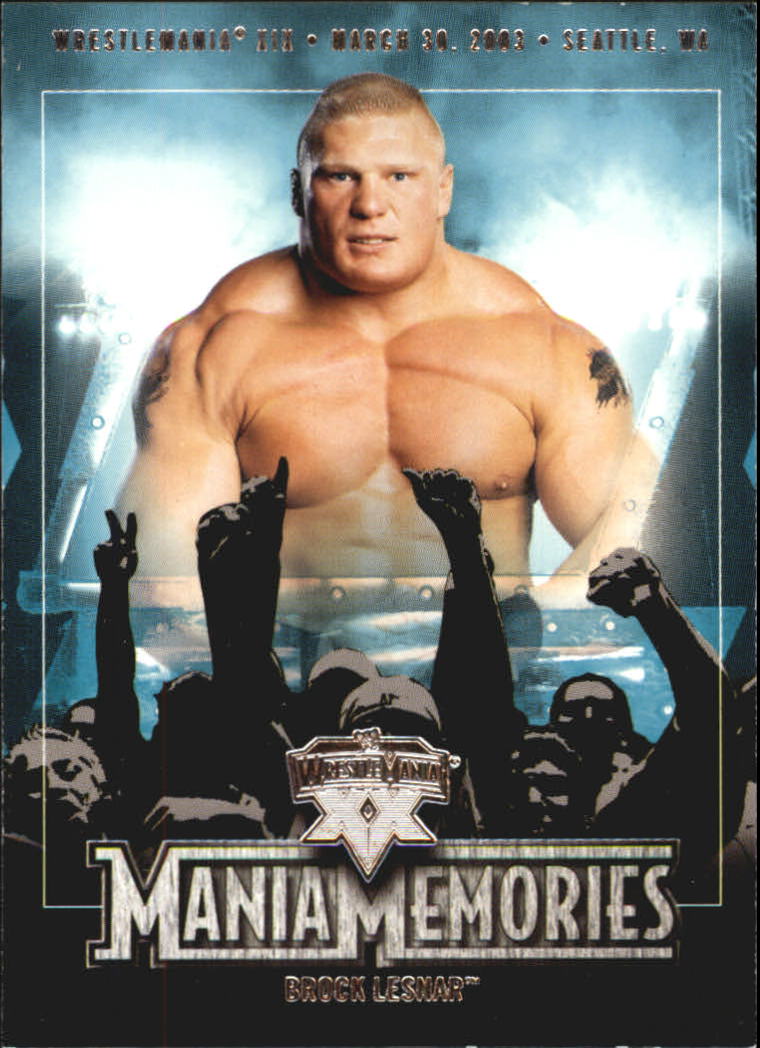 2004 Fleer WWE WrestleMania XX #84 Brock Lesnar MM