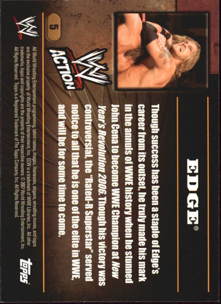 B7318- 2007 Topps WWE Action Wrestling Cards 1-90 -You Pick- 15+ FREE US SHIP - Picture 11 of 166