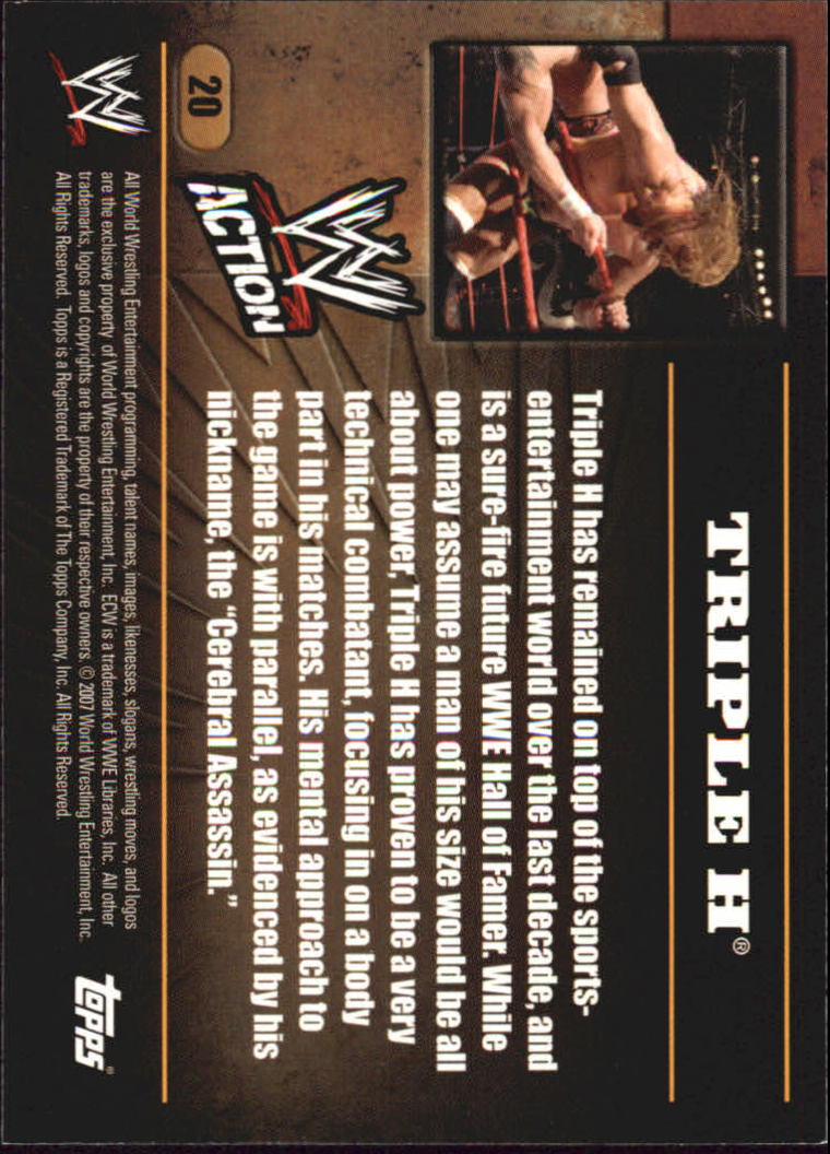 B7318- 2007 Topps WWE Action Wrestling Cards 1-90 -You Pick- 15+ FREE US SHIP - Picture 33 of 166