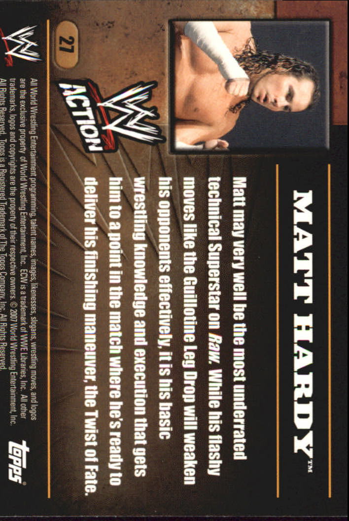 B7318- 2007 Topps WWE Action Wrestling Cards 1-90 -You Pick- 15+ FREE US SHIP - Picture 45 of 166