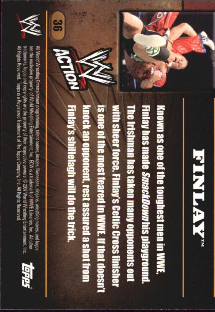 B7318- 2007 Topps WWE Action Wrestling Cards 1-90 -You Pick- 15+ FREE US SHIP - Picture 63 of 166