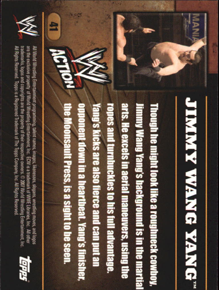 B7318- 2007 Topps WWE Action Wrestling Cards 1-90 -You Pick- 15+ FREE US SHIP - Picture 70 of 166