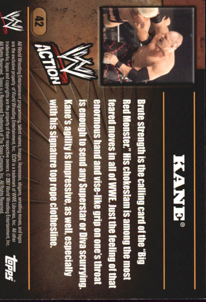 B7318- 2007 Topps WWE Action Wrestling Cards 1-90 -You Pick- 15+ FREE US SHIP - Picture 72 of 166