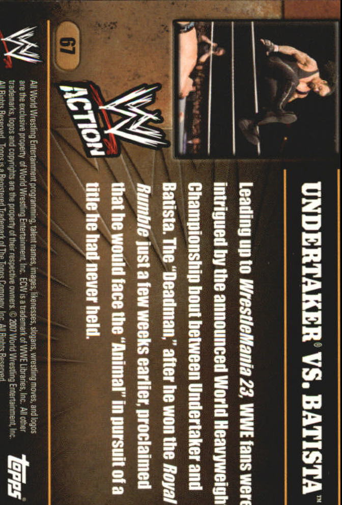 B7318- 2007 Topps WWE Action Wrestling Cards 1-90 -You Pick- 15+ FREE US SHIP - Picture 120 of 166