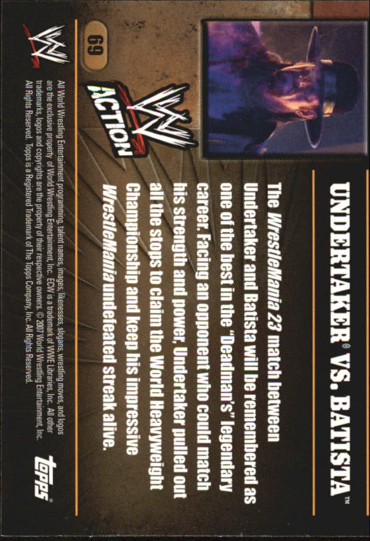 B7318- 2007 Topps WWE Action Wrestling Cards 1-90 -You Pick- 15+ FREE US SHIP - Picture 124 of 166